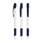 Bolígrafo de plástico reciclado con grip suave y tinta negra BIC® color azul marino
