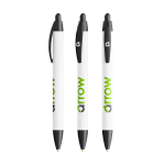 Bolígrafo de plástico reciclado con perfil ancho y tinta negra BIC® color negro