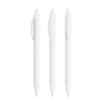 Bolígrafo de plástico reciclado con perfil ancho y tinta negra BIC® color blanco