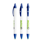 Bolígrafo de plástico reciclado con perfil ancho y tinta negra BIC® color azul transparente