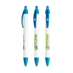 Bolígrafo de plástico reciclado con perfil ancho y tinta negra BIC® color azul claro transparente