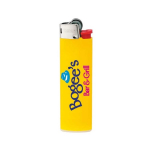 Mechero de plástico con diseño fino y llama estable BIC® J23 color amarillo