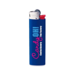 Mechero de plástico con diseño fino y llama estable BIC® J23 color azul marino