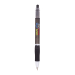 Bolígrafo de plástico con cuerpo translúcido y tinta azul Click BIC® color negro
