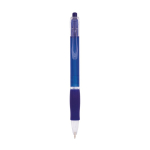 Bolígrafo de plástico con cuerpo translúcido y tinta azul Click BIC® color azul