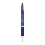 Bolígrafo de plástico con cuerpo translúcido y tinta azul Click BIC® color azul