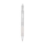 Bolígrafo de plástico con cuerpo translúcido y tinta azul Click BIC® color blanco