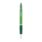 Bolígrafo de plástico con cuerpo translúcido y tinta azul Click BIC® color verde