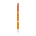 Bolígrafo de plástico con cuerpo translúcido y tinta azul Click BIC® color naranja
