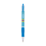 Bolígrafo de plástico con cuerpo translúcido y tinta azul Click BIC® color azul cian
