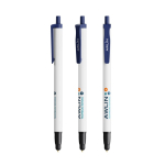 Bolígrafo de plástico reciclado con puntero táctil y tinta azul BIC®