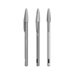 Bolígrafo metálico mate recargable con tinta negra Cristal® ReNew BIC® color plateado brillante