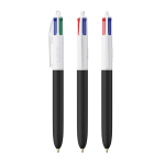 Bolígrafo de plástico de tacto suave con tinta de 4 colores BIC® color blanco/negro