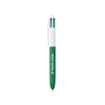 Bolígrafo de plástico efecto madera fabricado en UE con 4 tintas BIC® vista principal