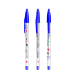 Bolígrafo de plástico transparente clásico con tinta verde BIC® Cristal®
