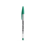 Bolígrafo de plástico transparente clásico con tinta verde BIC® Cristal® vista principal