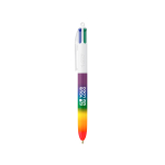 Bolígrafo de plástico estilo arcoiris con tinta de 4 colores BIC® vista principal