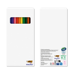 Set de colorear reciclado con certificación FSC® y 12 lápices BIC® color multicolor