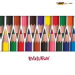 Set de colorear reciclado con certificación FSC® y 12 lápices BIC®
