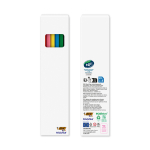 Set de colorear reciclado con certificación FSC® y 6 lápices BIC® color multicolor