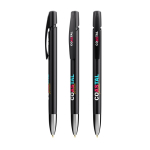 Bolígrafo de plástico recargable con acción de clic y tinta azul BIC® color negro