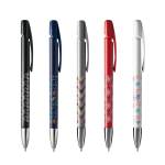Bolígrafo de plástico recargable con acción de clic y tinta azul BIC®