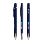 Bolígrafo de plástico recargable con acción de clic y tinta negra BIC® color azul marino