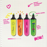 Subrayador fluorescente de plástico con tinta de origen natural BIC®