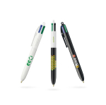 Bolígrafo de plástico reciclado hecho en UE con tinta de 4 colores BIC®