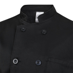Chaqueta de cocina unisex manga larga con doble botón 190 g/m2 Velilla color negro quinta vista