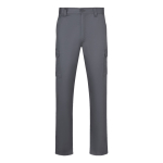 Pantalón multibolsillos sarga unisex cintura elástica 190 g/m2 Velilla color gris