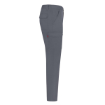 Pantalón multibolsillos sarga unisex cintura elástica 190 g/m2 Velilla color gris cuarta vista