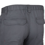 Pantalón multibolsillos sarga unisex cintura elástica 190 g/m2 Velilla color gris quinta vista