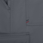 Pantalón multibolsillos sarga unisex cintura elástica 190 g/m2 Velilla color gris novena vista