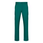 Pantalón multibolsillos sarga unisex cintura elástica 190 g/m2 Velilla color verde