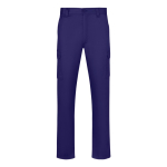 Pantalón multibolsillos sarga unisex cintura elástica 190 g/m2 Velilla color azul real