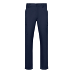 Pantalón multibolsillos sarga unisex cintura elástica 190 g/m2 Velilla color azul marino
