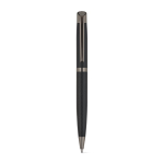 Set de escritura de bolígrafo y roller en aluminio mate tinta azul color negro primera vista