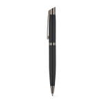 Set de escritura de bolígrafo y roller en aluminio mate tinta azul color negro segunda vista
