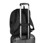 Mochila de viaje con apertura completa y bolsillo capacidad 25L 16'' color negro quinta vista