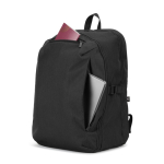 Mochila de viaje con apertura completa y bolsillo capacidad 25L 16'' color negro septima vista