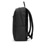 Mochila de cuero sintético con cremalleras impermeables para PC 16” color negro cuarta vista