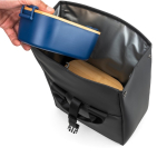 Bolsa térmica enrollable cierre ajustable de piel sintética 7L color negro sexta vista