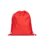Mochila cuerdas mediana tela no tejida y cierre termosellado 60 g/m2 color rojo