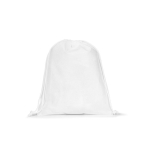 Mochila cuerdas mediana tela no tejida y cierre termosellado 60 g/m2 color blanco