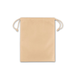 Mochila cuerdas mediana tela no tejida y cierre termosellado 60 g/m2 color marrón claro primera vista