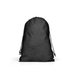 Mochila de cuerdas grande de tela no tejida con cierre sellado 60 g/m2 color negro