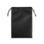 Mochila de cuerdas grande de tela no tejida con cierre sellado 60 g/m2 color negro primera vista