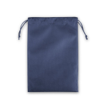 Mochila de cuerdas grande de tela no tejida con cierre sellado 60 g/m2 color azul primera vista