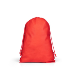 Mochila de cuerdas grande de tela no tejida con cierre sellado 60 g/m2 color rojo